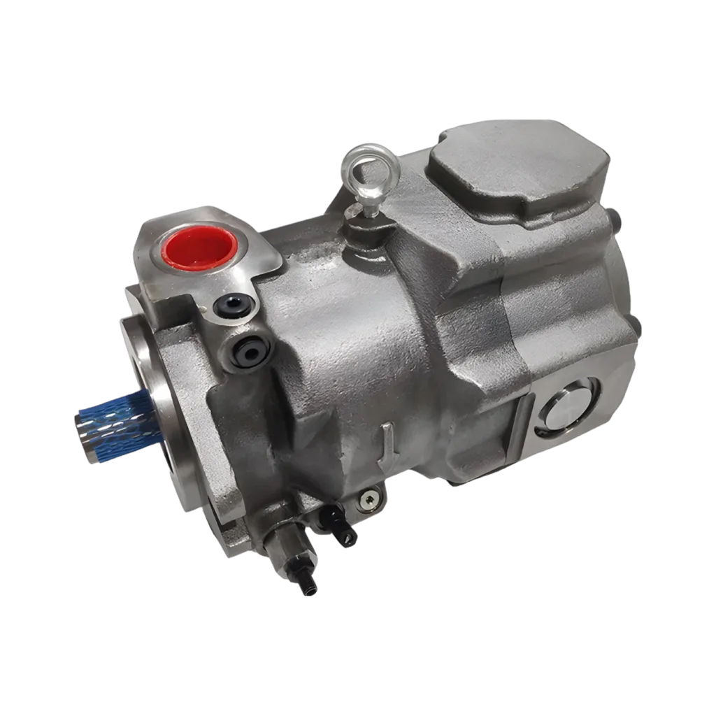 PAVC Series Piston Pump — side 3/4 view PAVC series aftermarket piston pump, three-quarter side view