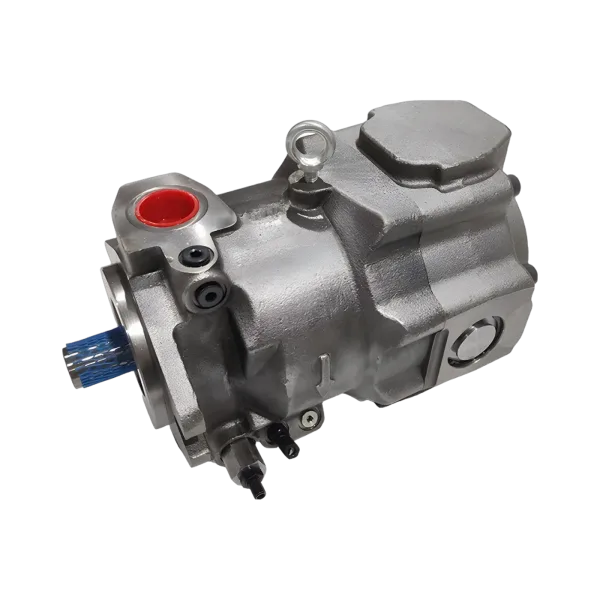 PAVC Series Piston Pump — side 3/4 view PAVC series aftermarket piston pump, three-quarter side view