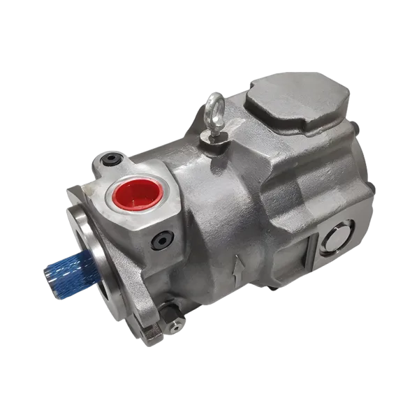PAVC Series Piston Pump — side 3/4 view, opposite hand PAVC series aftermarket piston pump, opposite hand three-quarter side view
